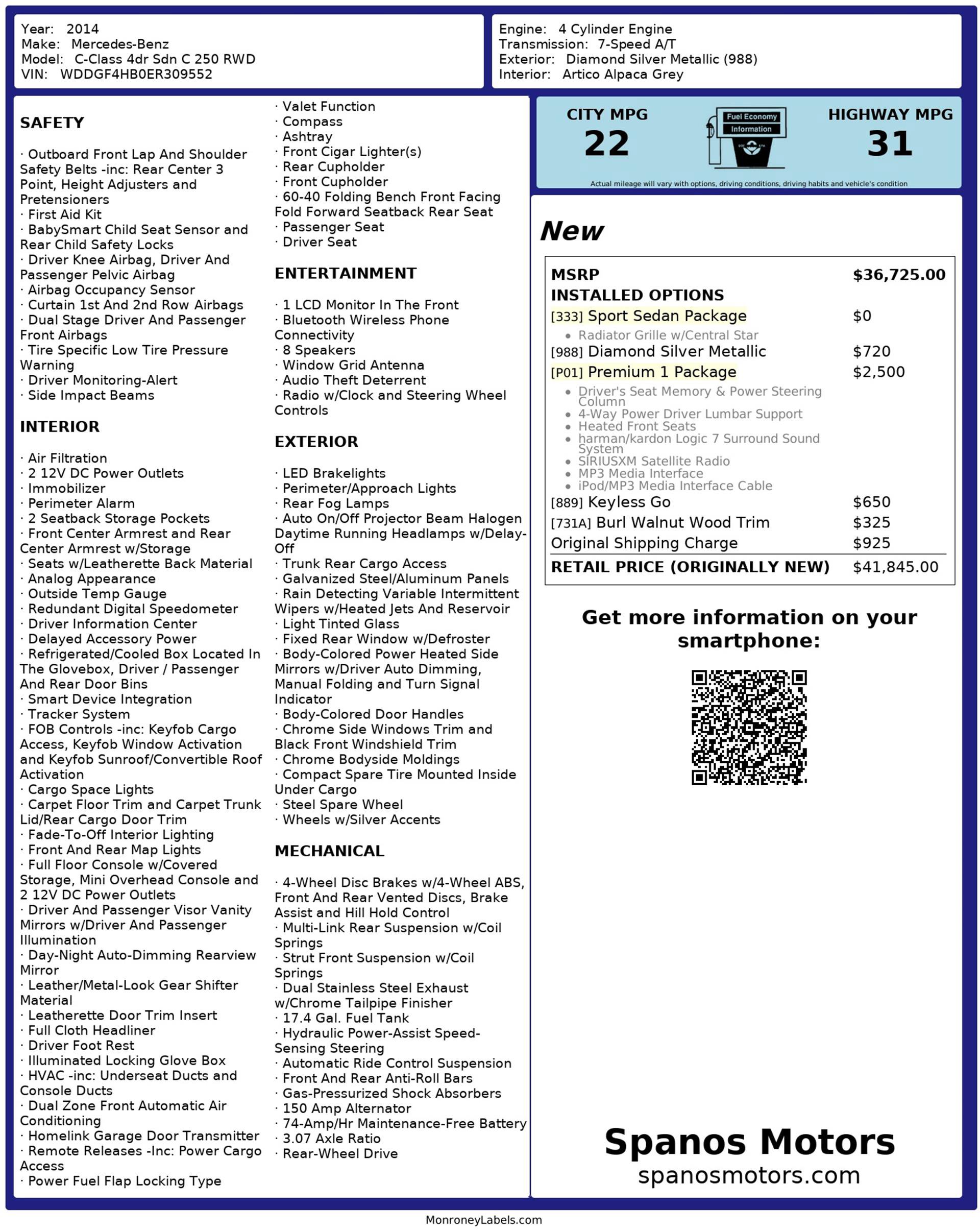 Used 2014 Mercedes-Benz C 250 Sedan image 3