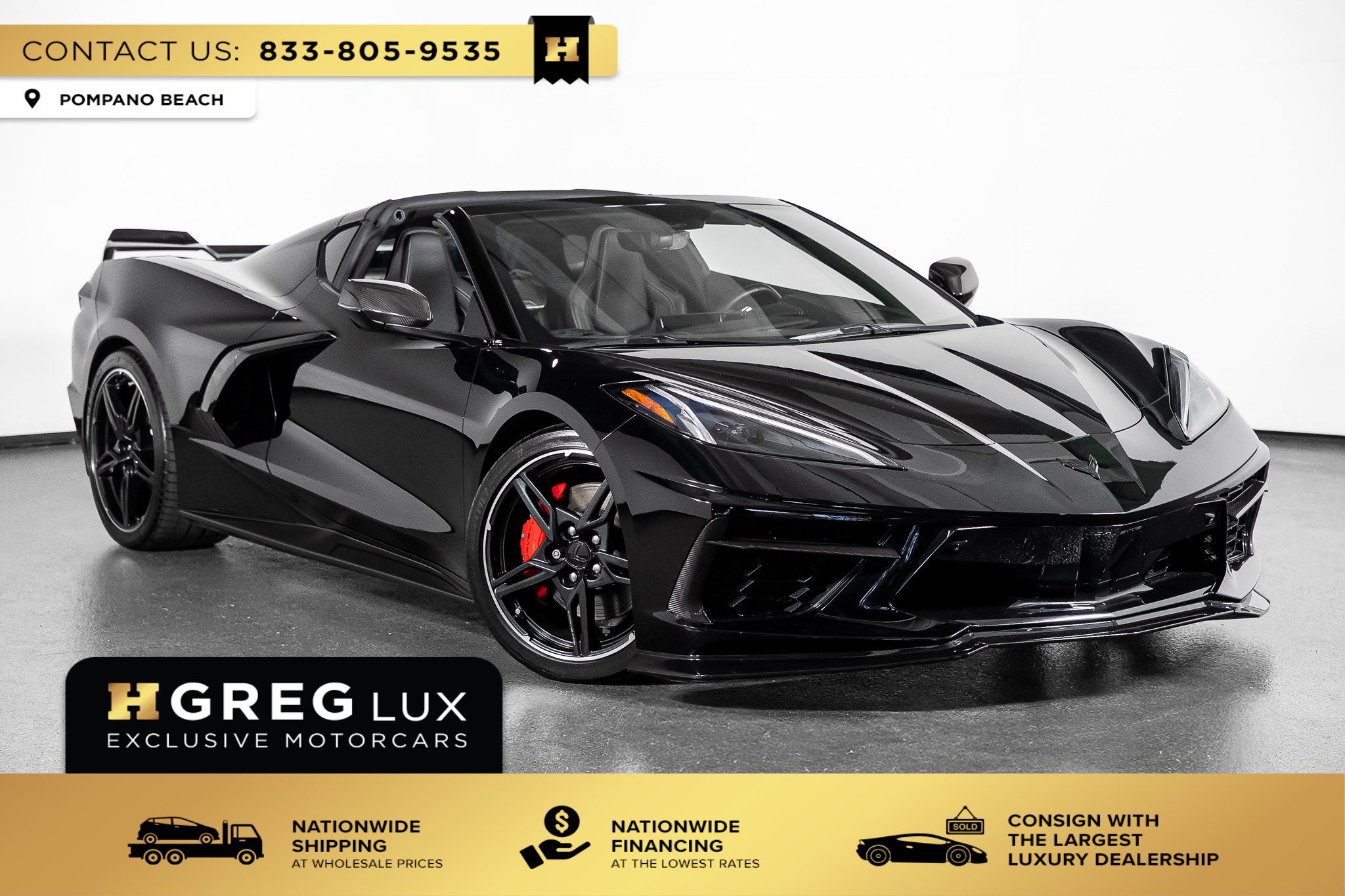 Used 2021 Chevrolet Corvette Stingray Preferred Cpe w/ Z51 Performance Package RWD image 1