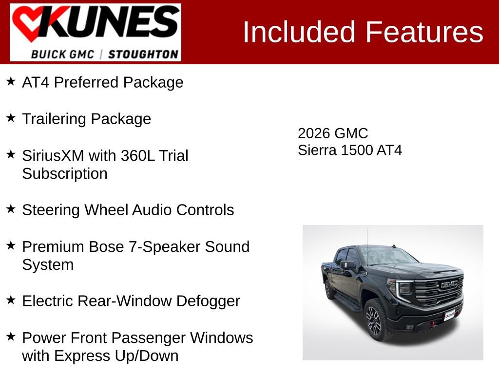 Used 2026 GMC Sierra 1500 AT4 w/ AT4 Premium Package AWD/4WD image 3