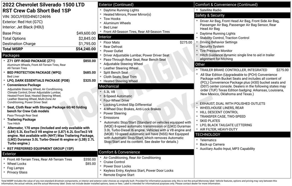 Certified 2022 Chevrolet Silverado 1500 RST w/ Z71 Off-Road Package AWD/4WD image 35