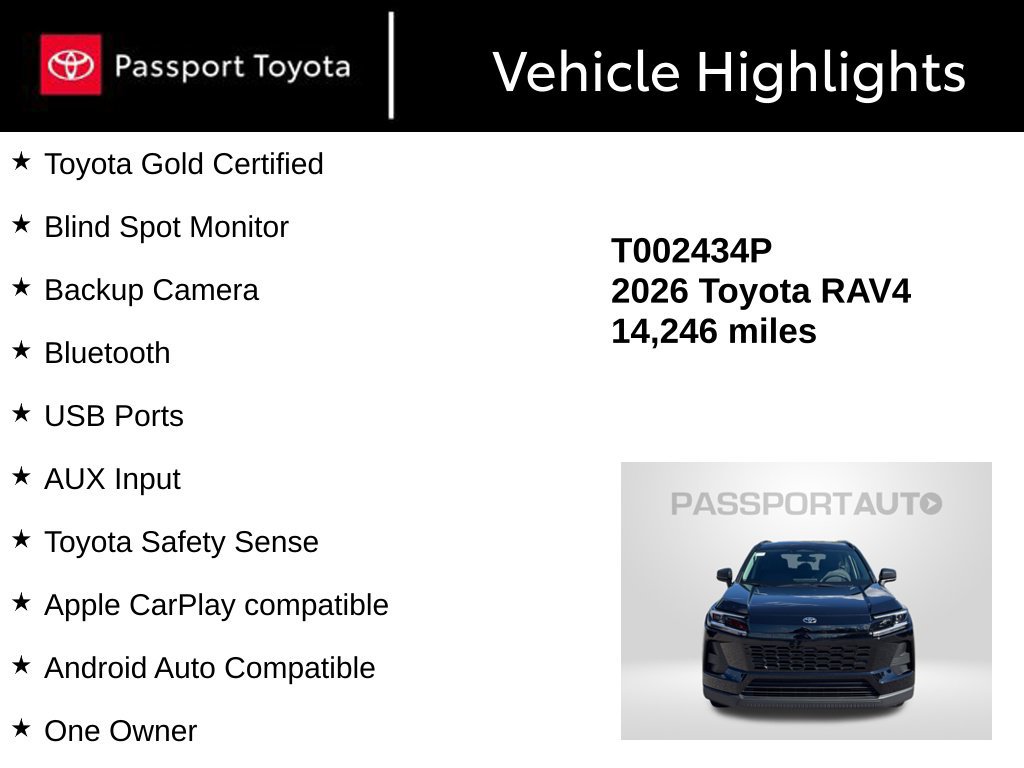 Certified 2026 Toyota RAV4 LE AWD/4WD image 13