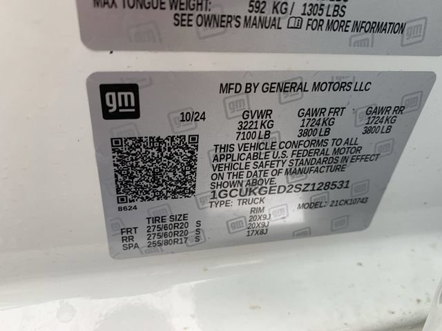 Certified 2025 Chevrolet Silverado 1500 LTZ AWD/4WD image 34