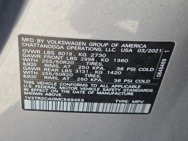 Used 2021 Volkswagen Atlas SEL Premium image 25
