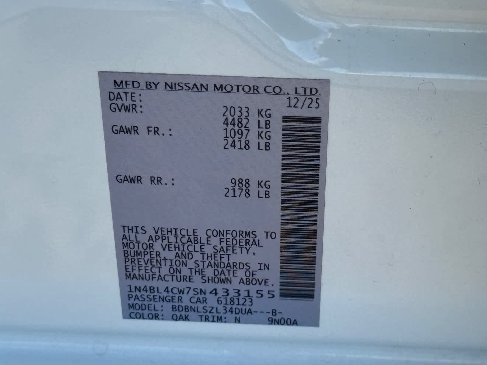 Used 2025 Nissan Altima 2.5 SR AWD/4WD image 32