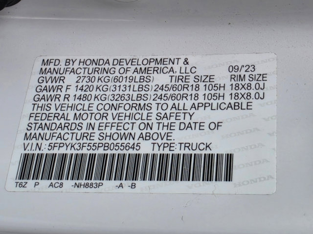 Used 2023 Honda Ridgeline RTL image 33