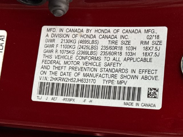 Certified 2018 Honda CR-V EX image 17