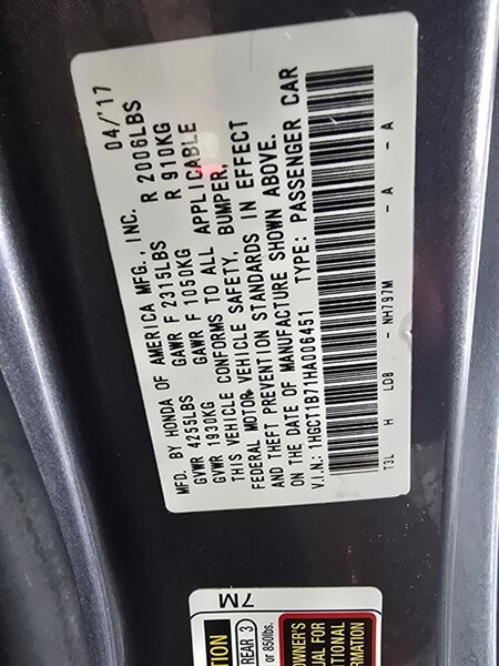 Used 2017 Honda Accord EX image 29
