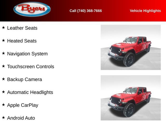 Used 2023 Jeep Gladiator Mojave w/ Cold Weather Group image 13