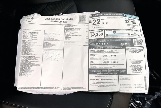 New 2026 Nissan Pathfinder Platinum image 40