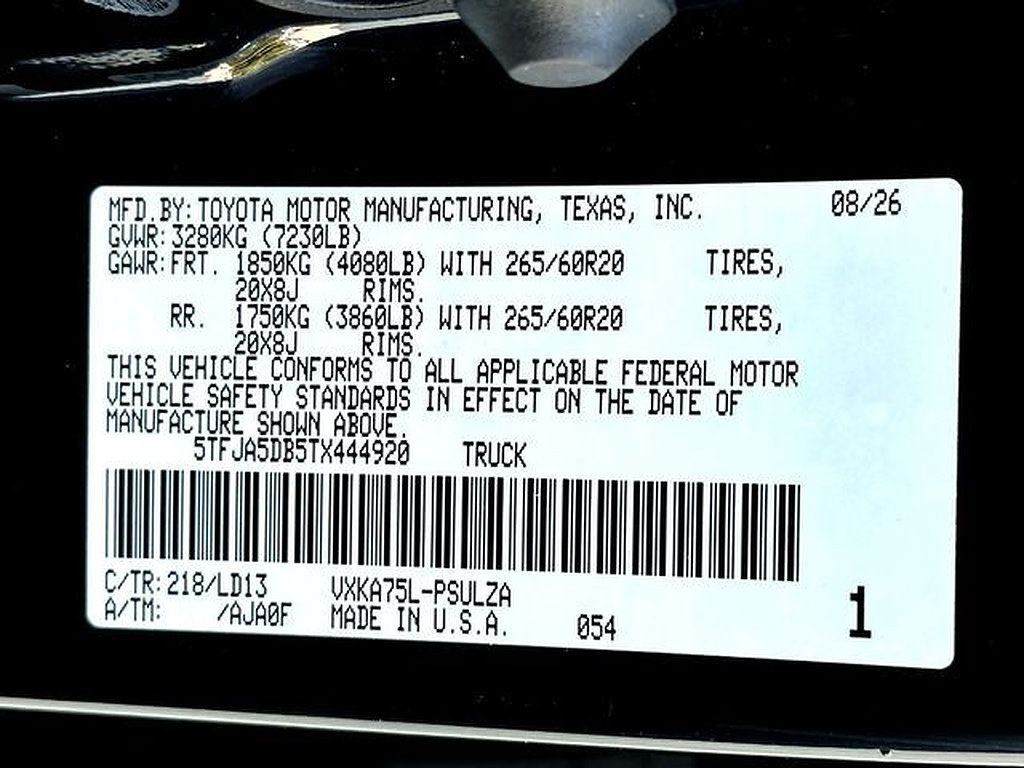 New 2026 Toyota Tundra Limited w/ Power Package AWD/4WD image 24