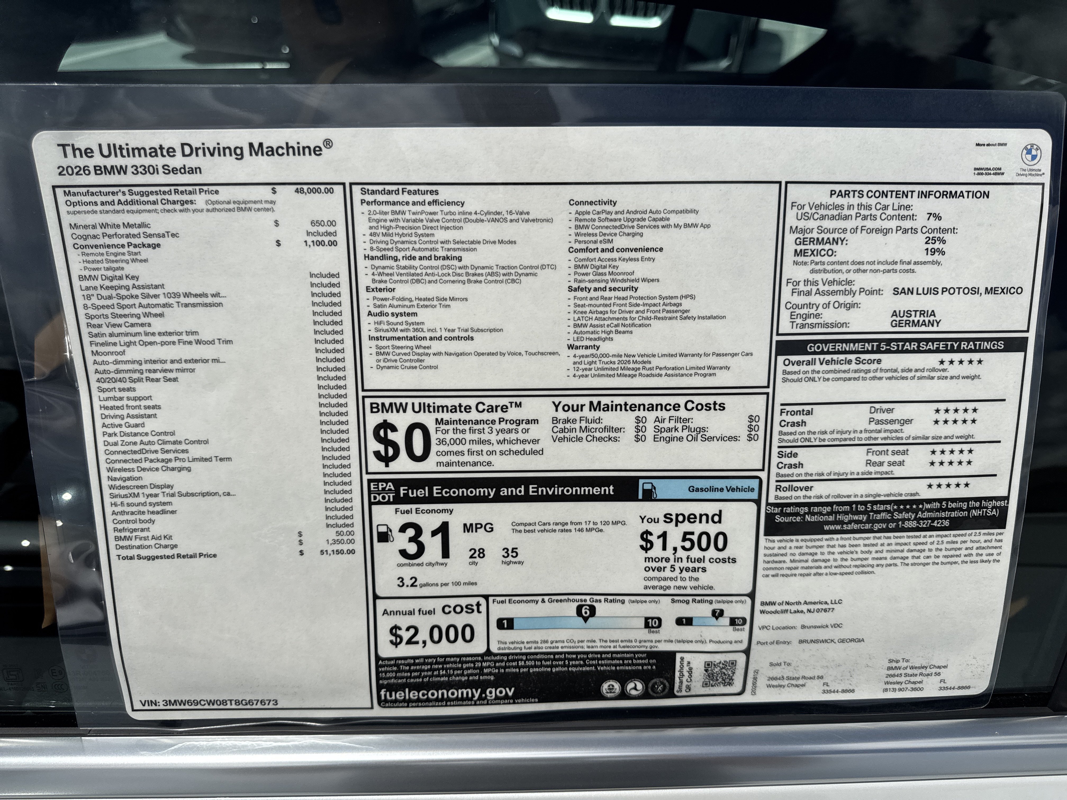 New 2026 BMW 330i Sedan w/ Convenience Package RWD image 26
