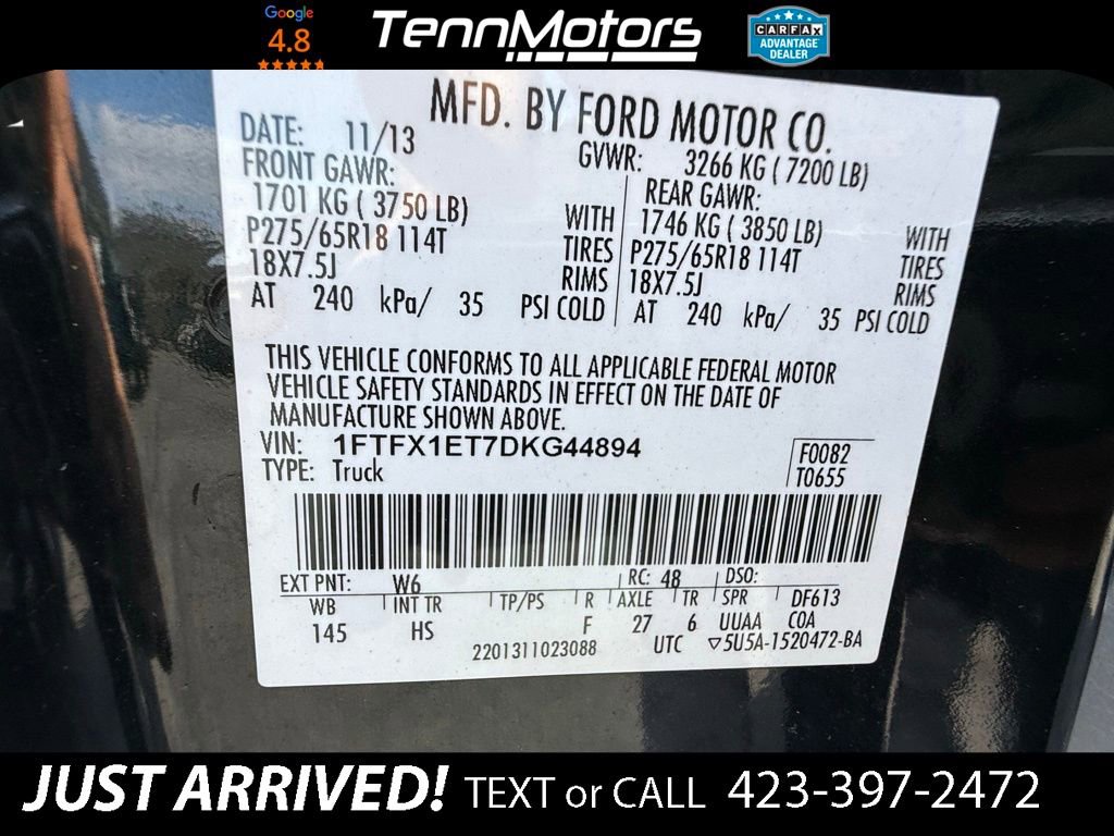 Used 2013 Ford F150 Lariat w/ Lariat Chrome Pkg image 27