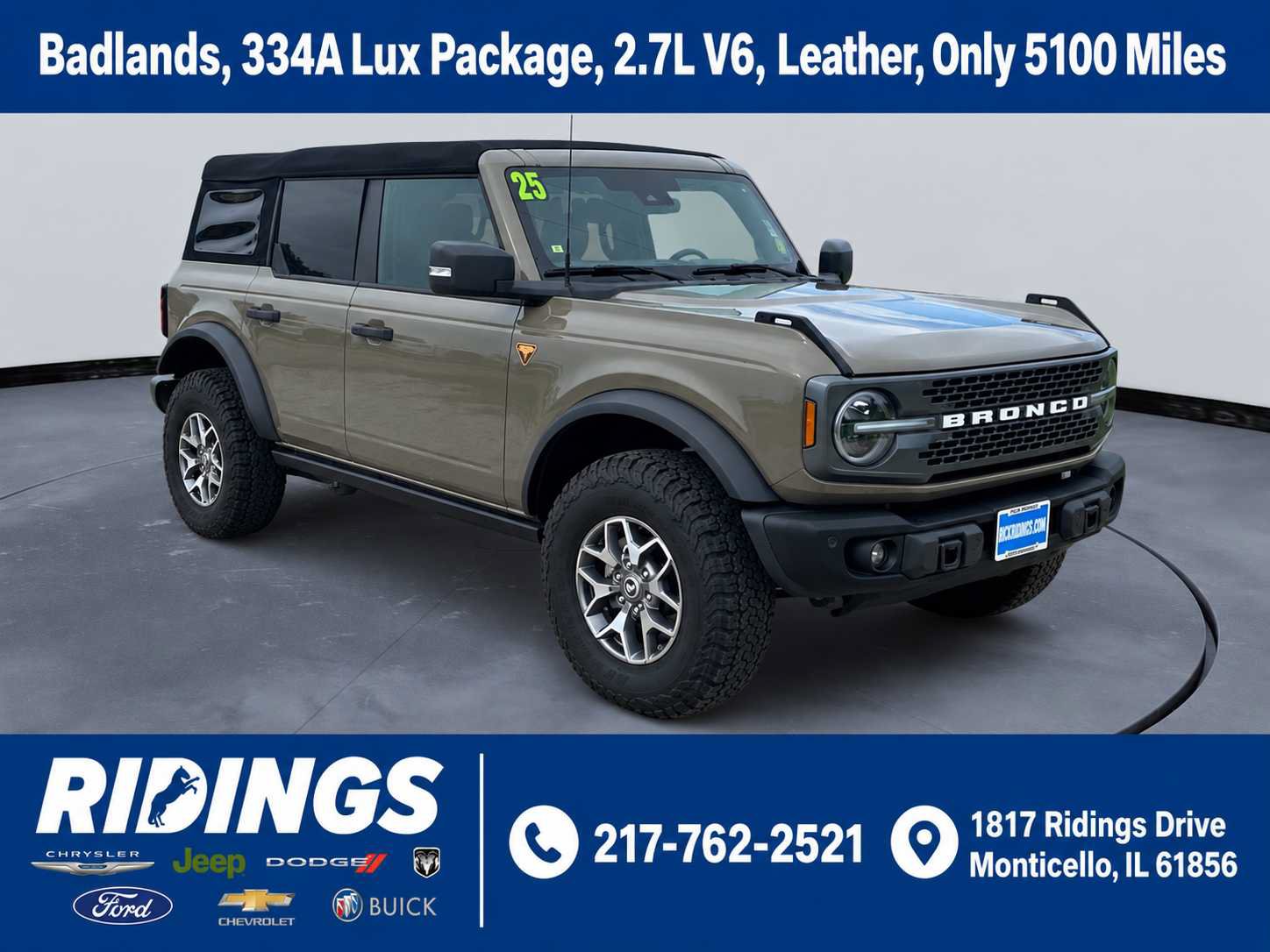 Used 2025 Ford Bronco Badlands