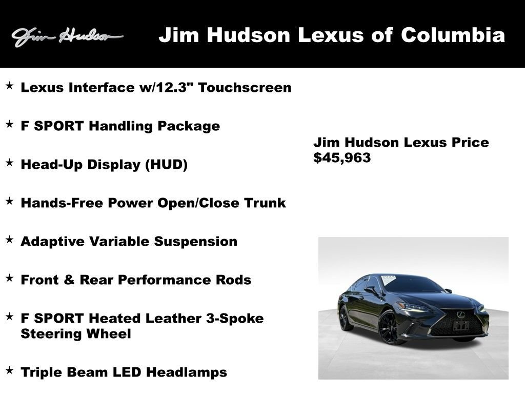 Certified 2024 Lexus ES 350 F Sport w/ Accessory Package (Z1) FWD image 4