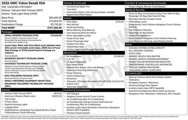 Certified 2026 GMC Yukon Denali w/ Denali Reserve Package AWD/4WD image 7