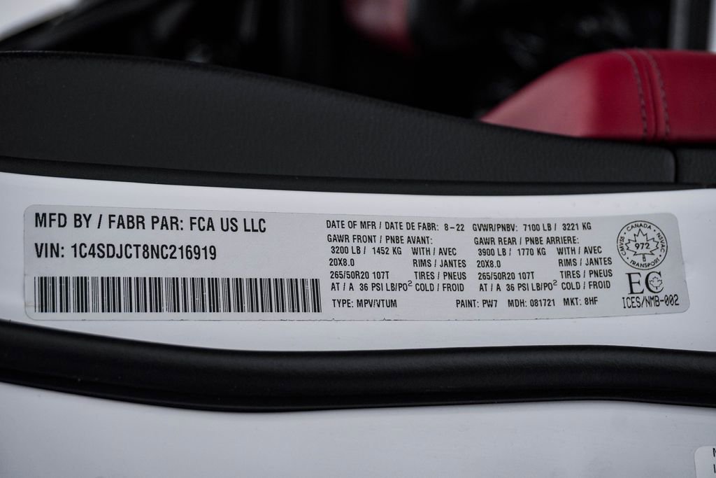 Used 2022 Dodge Durango R/T w/ Trailer Tow Group IV image 31