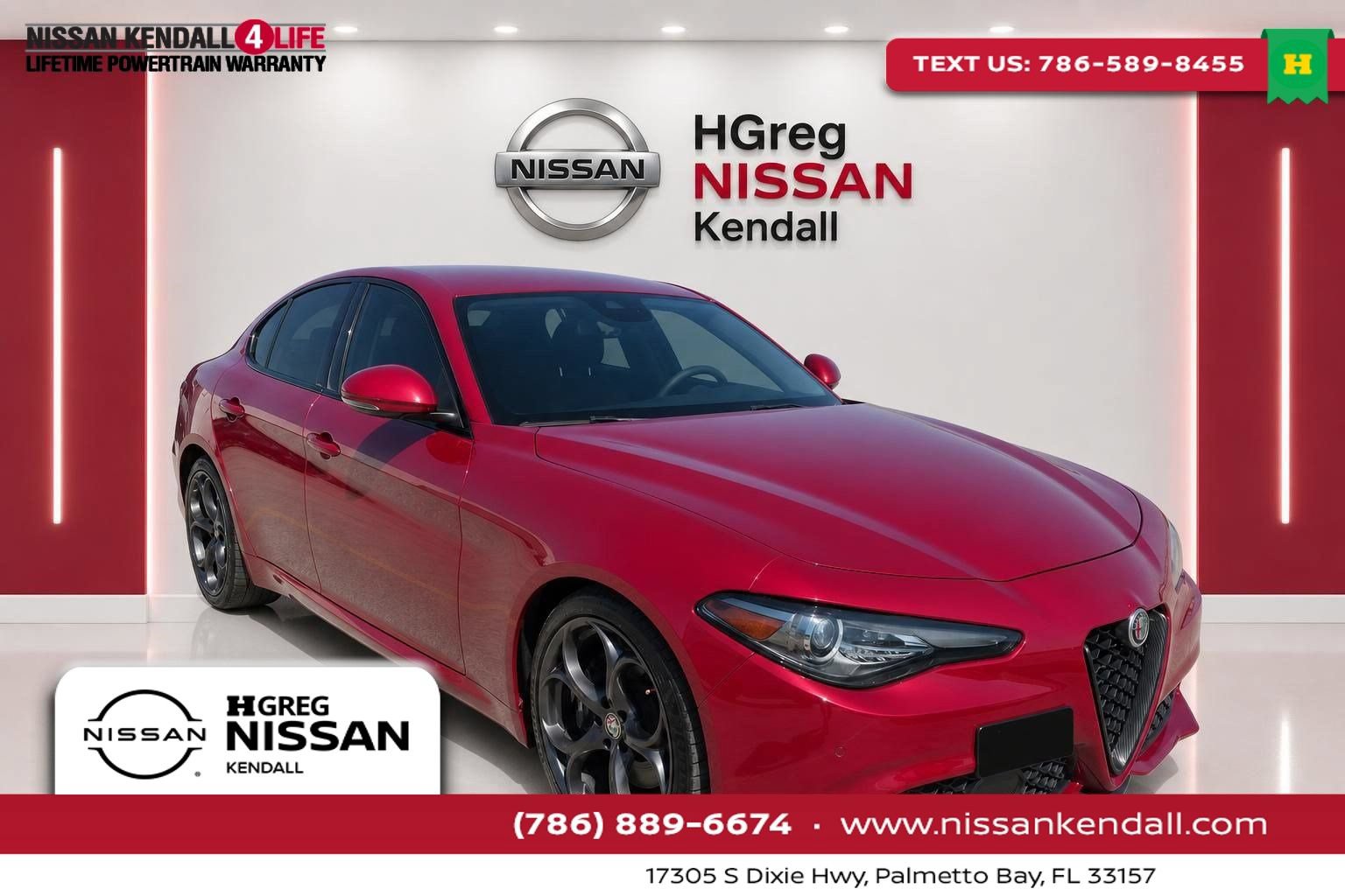 Used 2019 Alfa Romeo Giulia Ti Sport w/ Quick Order Package 22U Sport RWD image 1