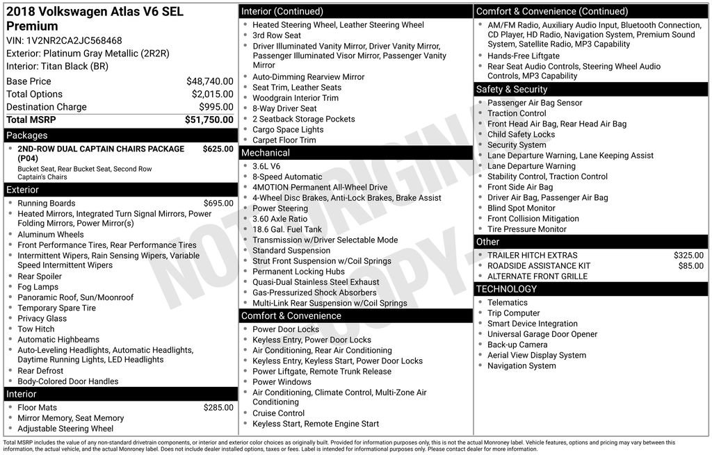 Used 2018 Volkswagen Atlas SEL Premium image 6