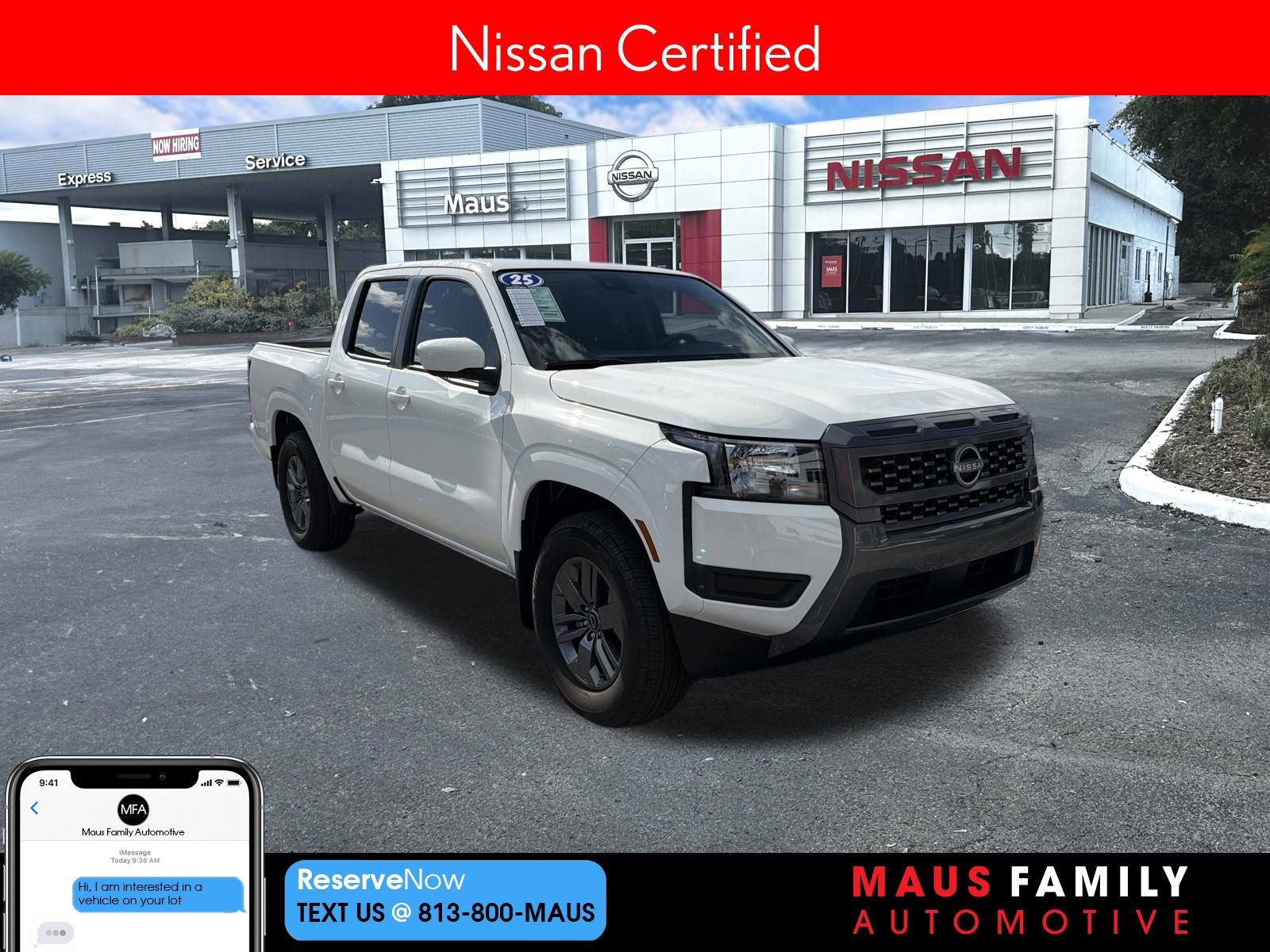 Certified 2025 Nissan Frontier SV image 1