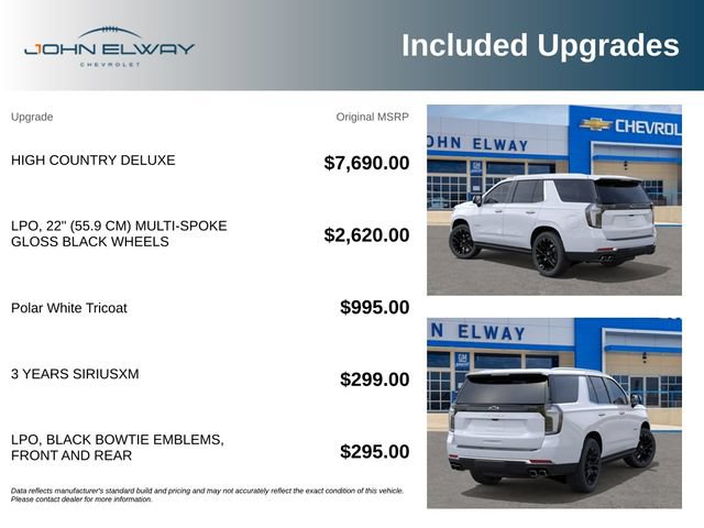 New 2026 Chevrolet Tahoe High Country AWD/4WD image 2