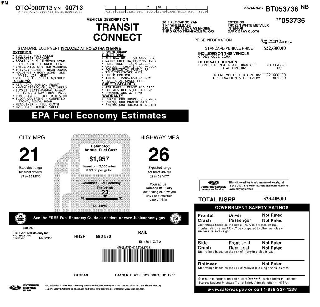 Used 2011 Ford Transit Connect XLT FWD image 16