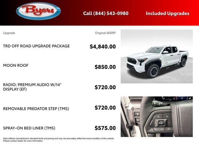 New 2026 Toyota Tacoma TRD Off-Road w/ TRD Off Road Upgrade Package image 5