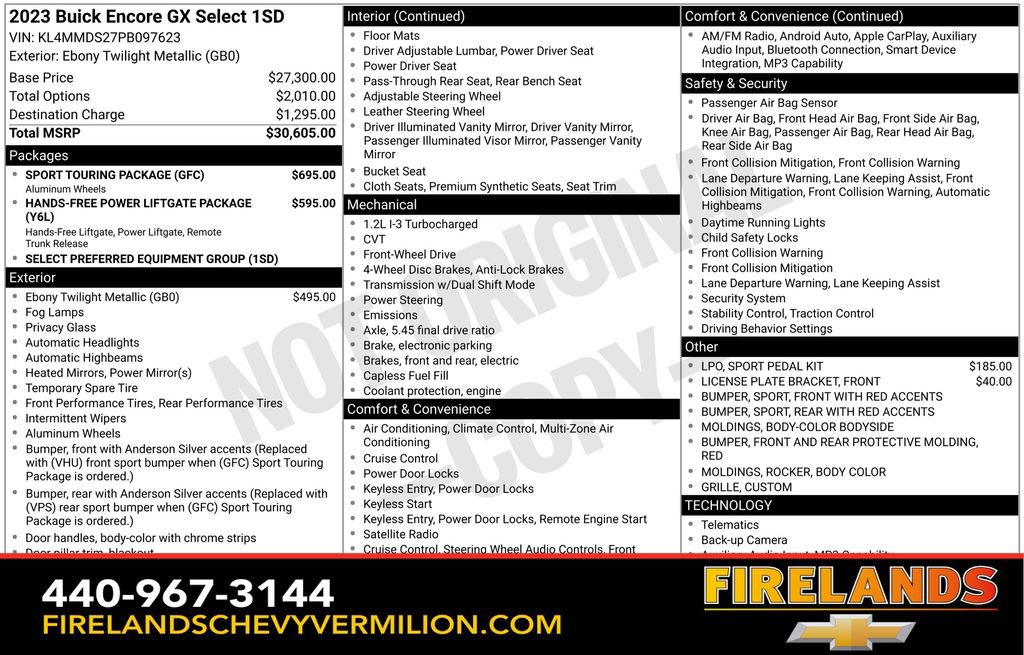 Used 2023 Buick Encore GX Select w/ Sport Touring Package image 2