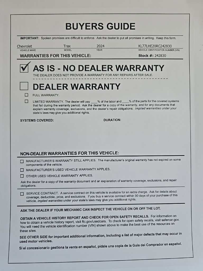 Used 2024 Chevrolet Trax LT image 31