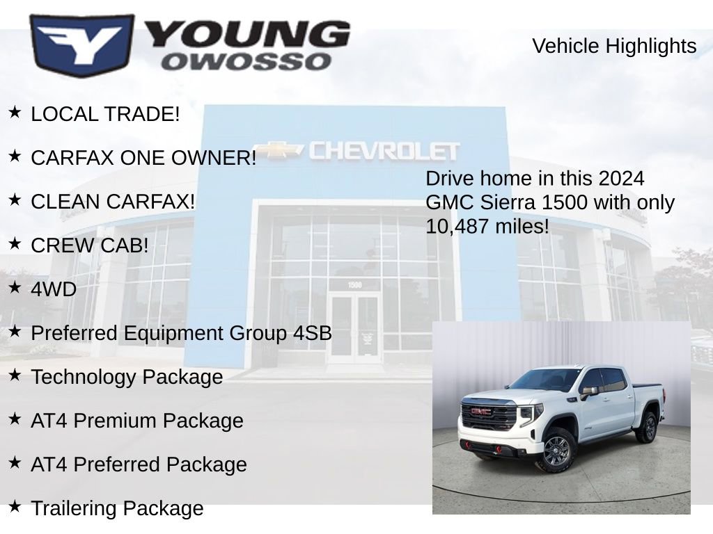 Used 2024 GMC Sierra 1500 AT4 w/ Technology Package image 8