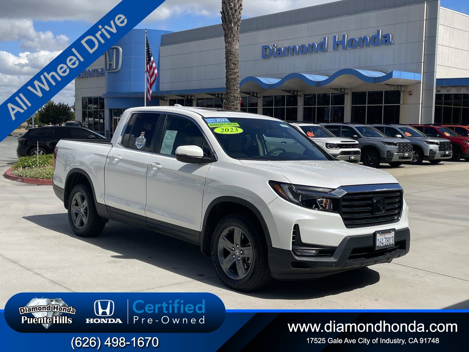 Certified 2023 Honda Ridgeline RTL