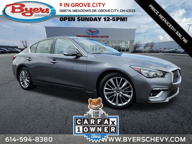 Used 2022 INFINITI Q50 Luxe w/ Cargo Package AWD/4WD image 1