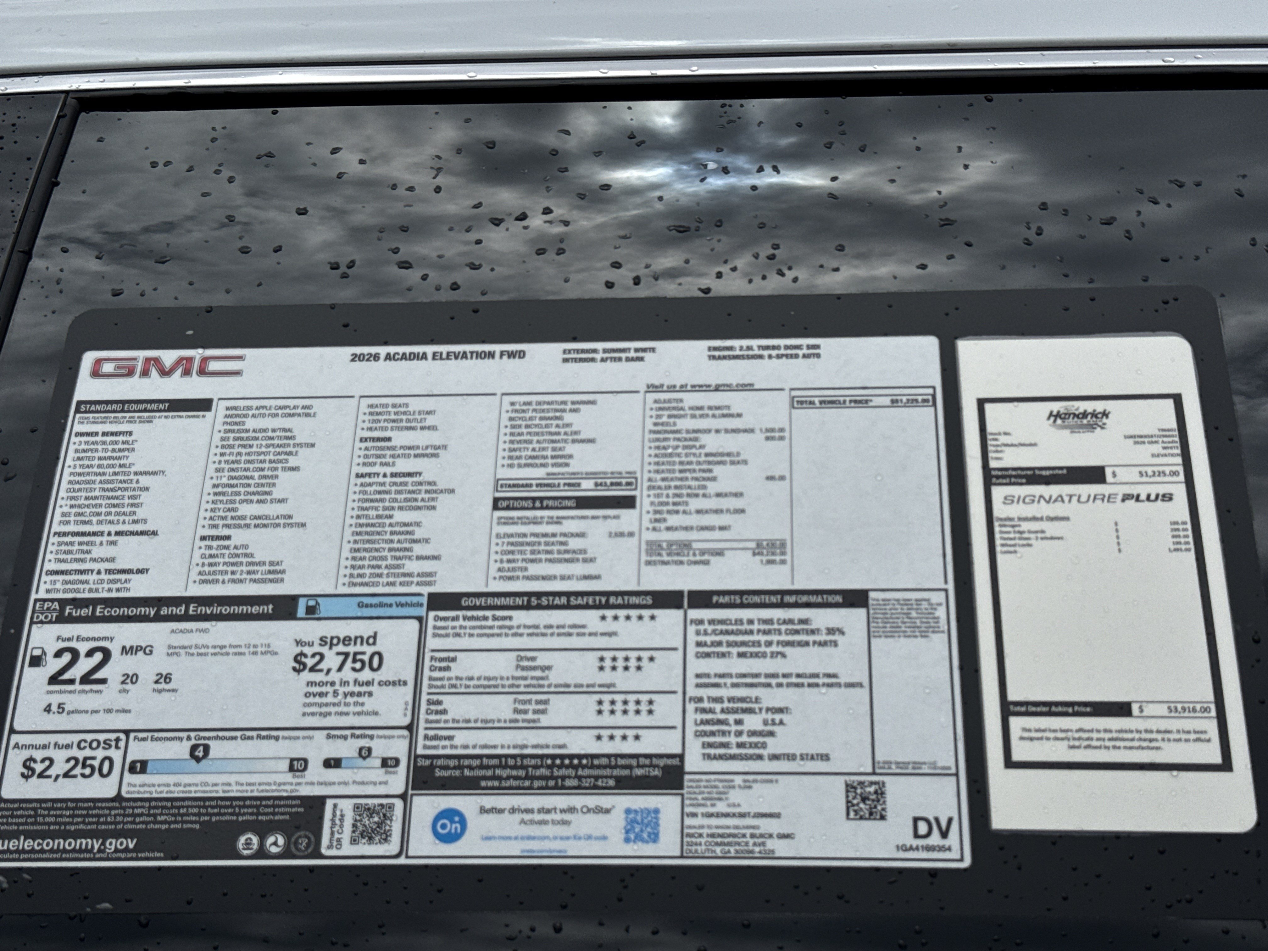 New 2026 GMC Acadia Elevation w/ Elevation Premium Package FWD image 39