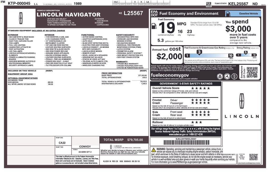 Used 2019 Lincoln Navigator Select RWD image 28