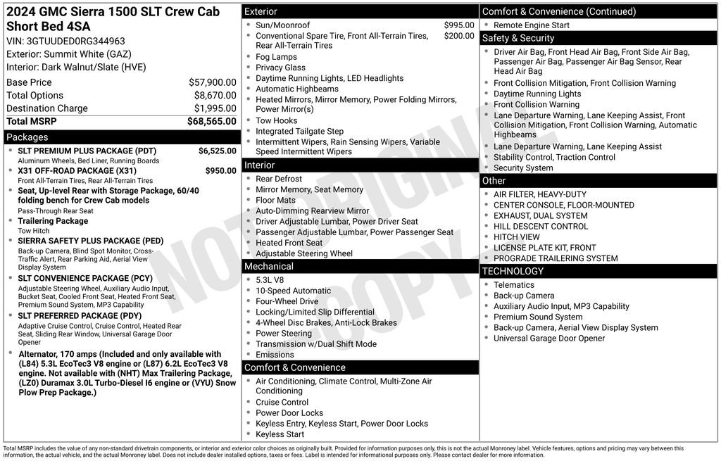 Certified 2024 GMC Sierra 1500 SLT w/ SLT Premium Plus Package image 58