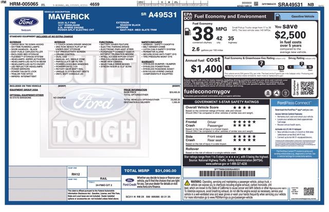 Used 2025 Ford Maverick XLT FWD image 22