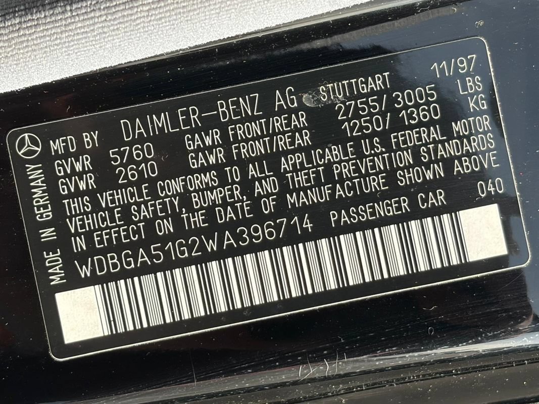 Used 1998 Mercedes-Benz S 500 Sedan image 23