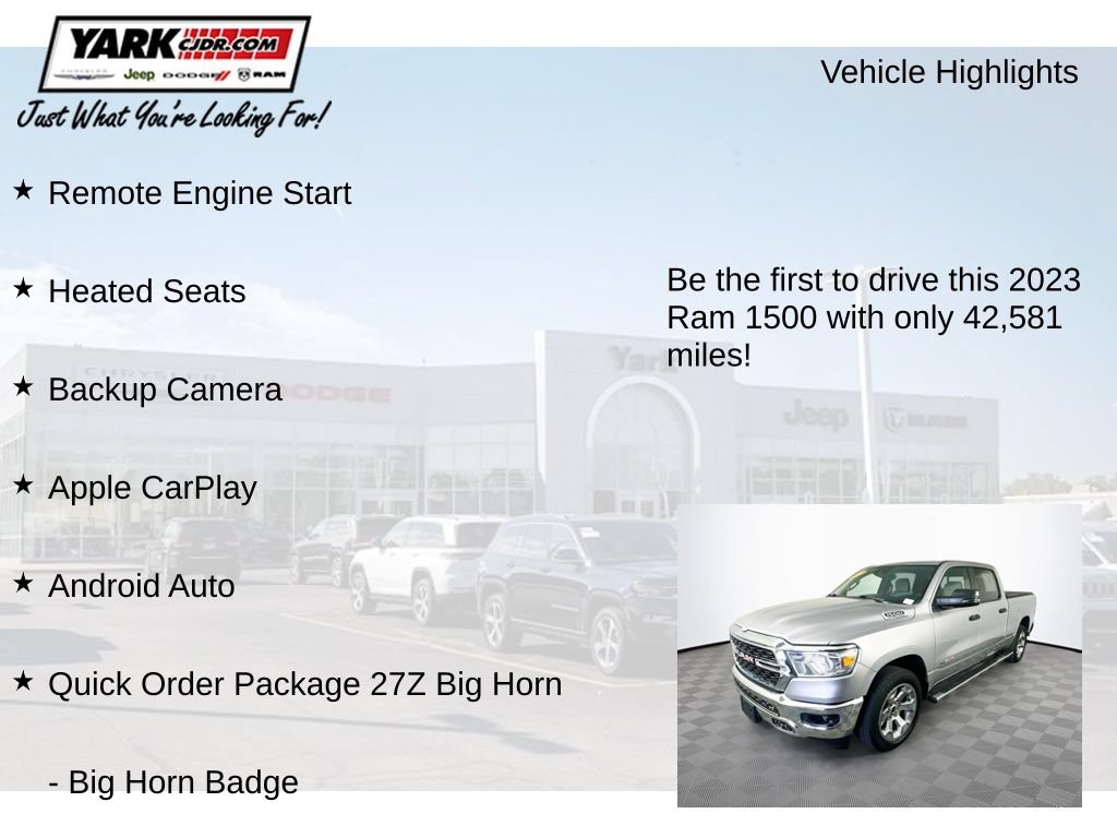Certified 2023 RAM 1500 Big Horn AWD/4WD image 13