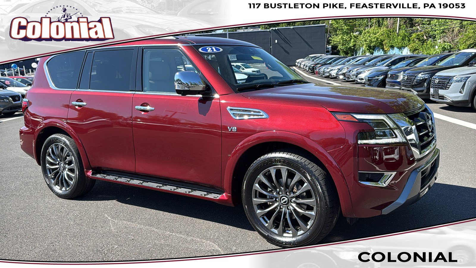 Certified 2021 Nissan Armada Platinum w/ Captain's Chairs Package