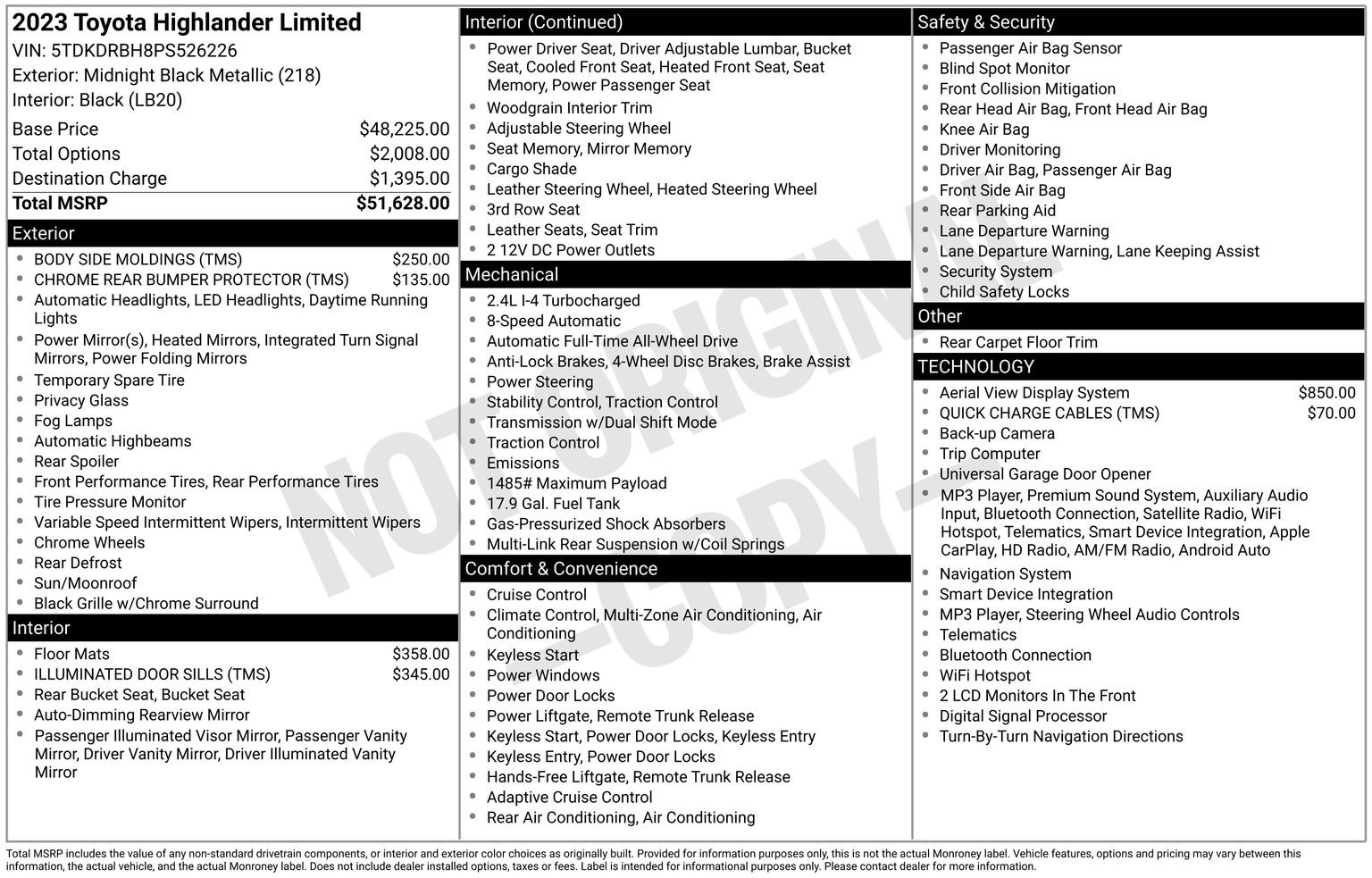 Used 2023 Toyota Highlander Limited AWD/4WD image 34