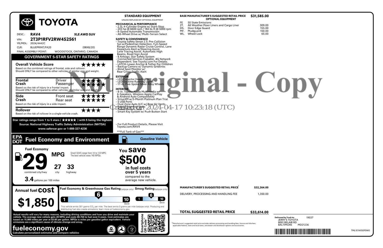 Used 2024 Toyota RAV4 XLE image 51