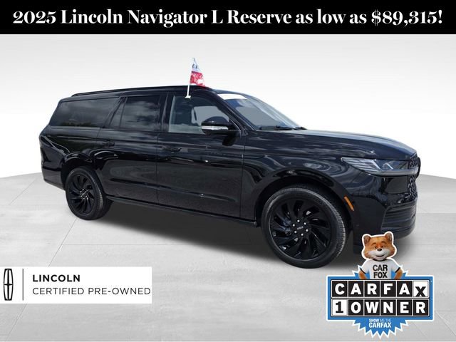 Certified 2025 Lincoln Navigator L Reserve w/ Jet Appearance Package