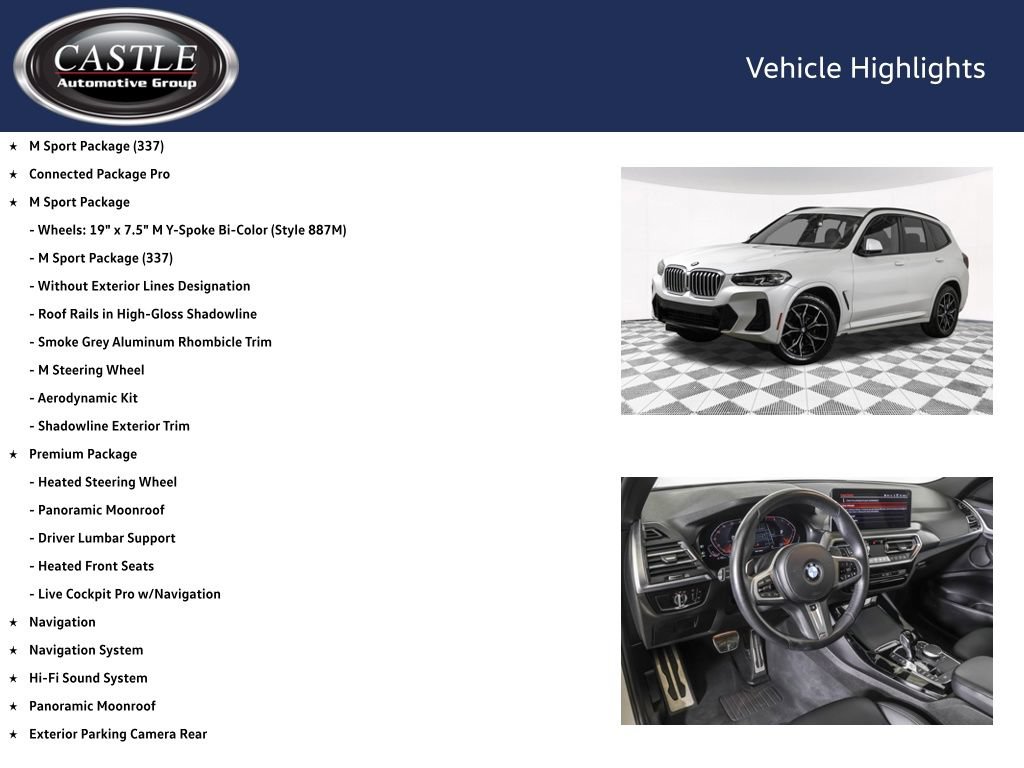 Used 2023 BMW X3 xDrive30i w/ M Sport Package AWD/4WD image 4