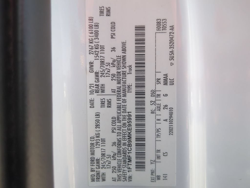 Used 2021 Ford F150 XL w/ Trailer Tow Package RWD image 19