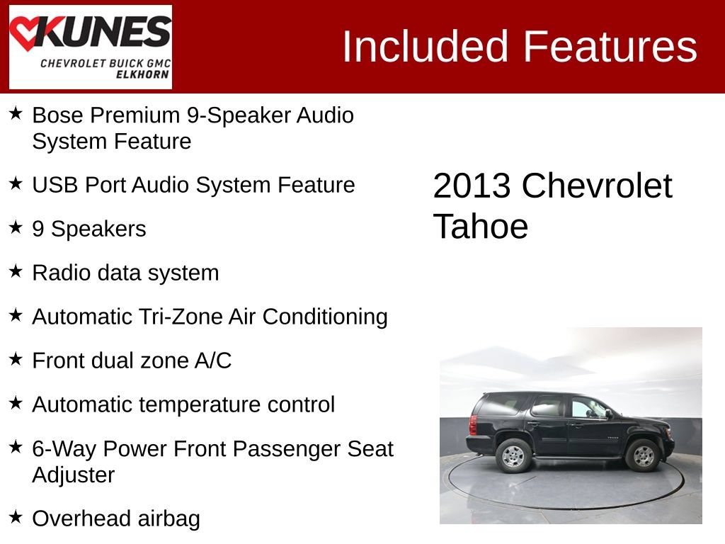 Used 2013 Chevrolet Tahoe LT AWD/4WD image 3
