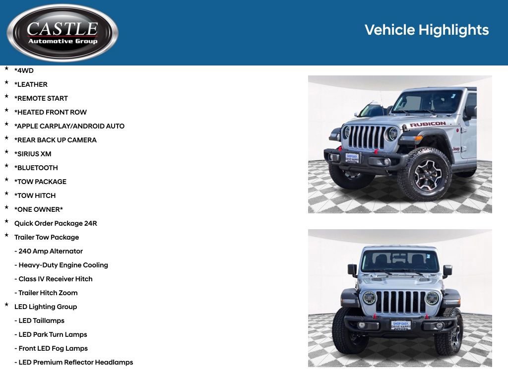 Used 2022 Jeep Gladiator Rubicon w/ LED Lighting Group image 3