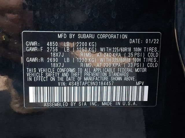 Used 2022 Subaru Outback Touring AWD/4WD image 28