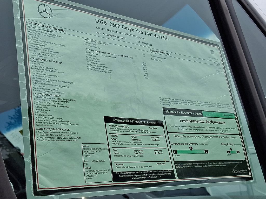 New 2025 Mercedes-Benz Sprinter 2500 image 21