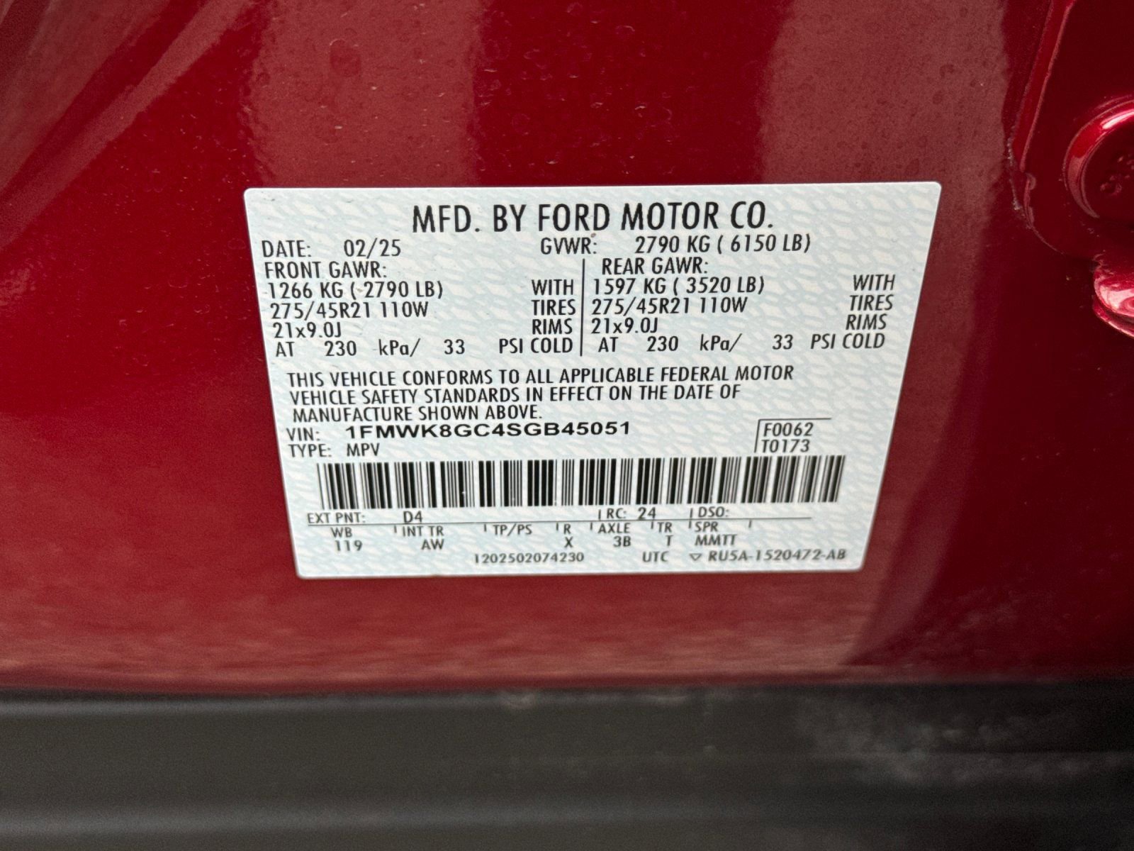 Used 2025 Ford Explorer ST w/ Sun And Sound Package AWD/4WD image 39