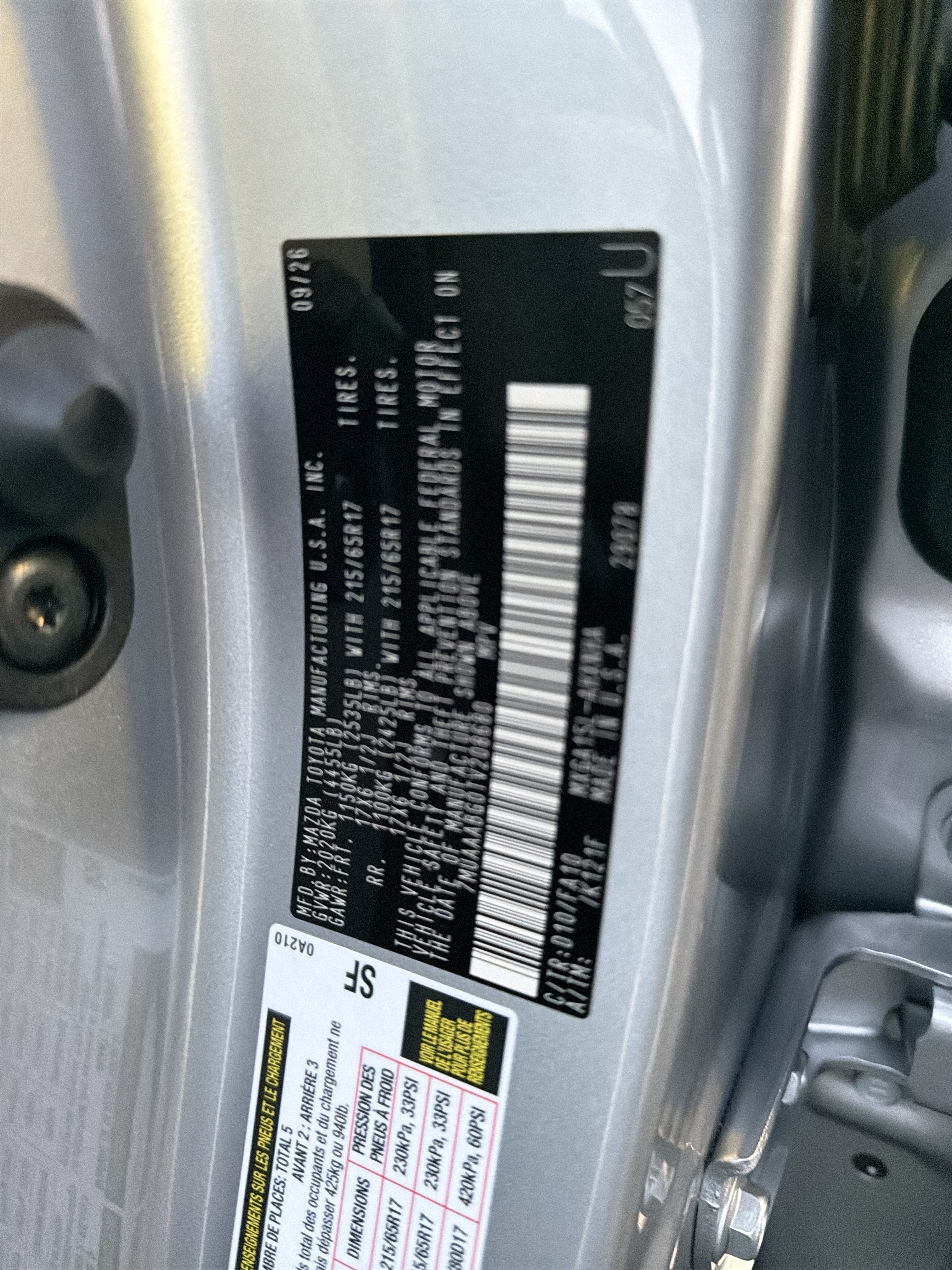 New 2026 Toyota Corolla Cross L AWD/4WD image 10