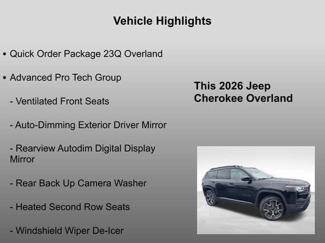 New 2026 Jeep Cherokee Overland image 5